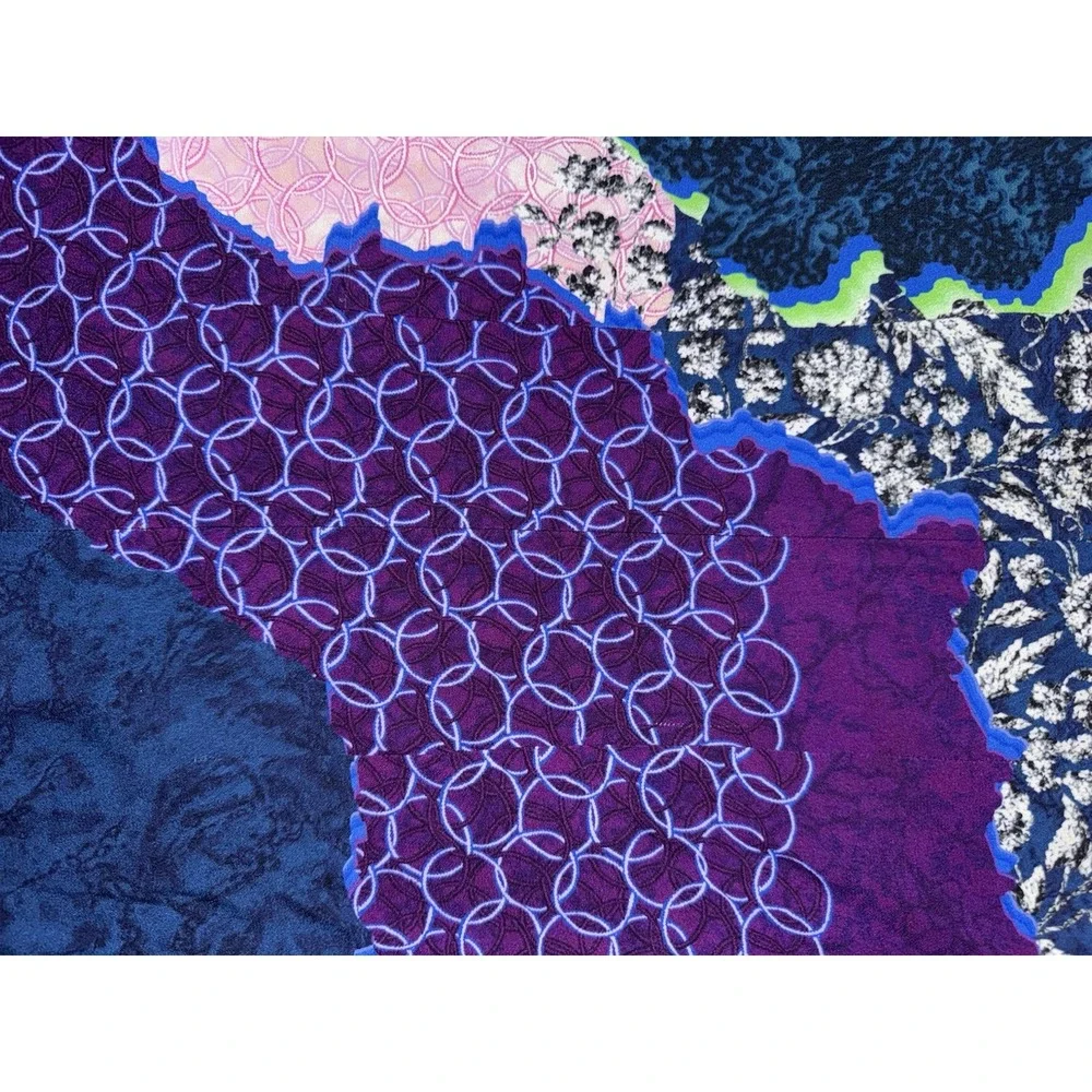 Peter Pilotto Purple Pink Colorful Abstract Print Sheath Shift Dress (40x15) - Picture 7 of 8